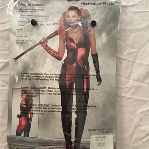 Sleek metallic jumpsuit with zipper front bodice